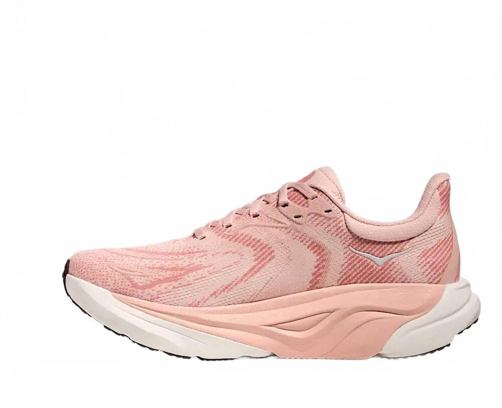 NEW HOKA women's arahi 8 running shoes in blush / rose latte